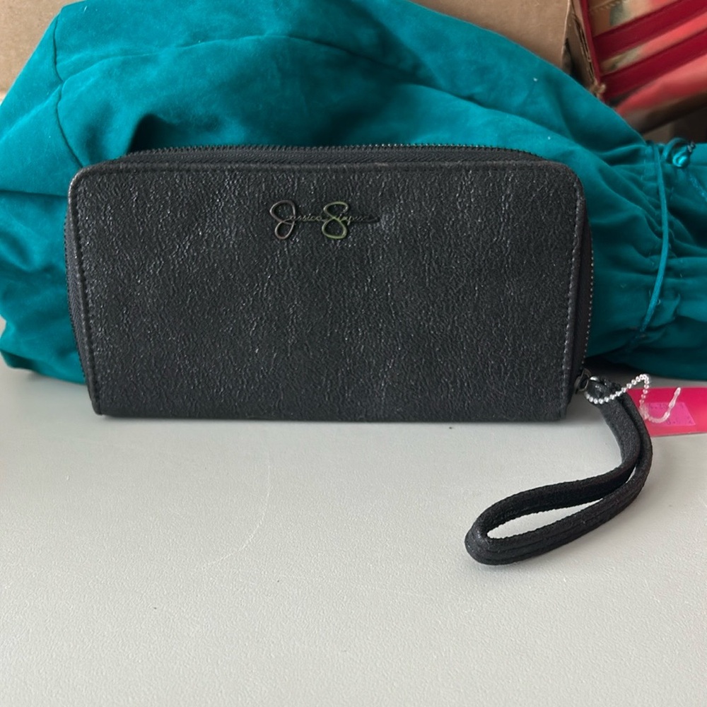 Jessica Simpson Black Wristlet Wallet